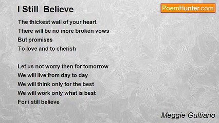 Meggie Gultiano - I Still  Believe