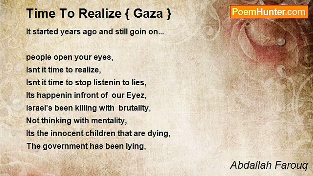 Abdallah Farouq - Time To Realize { Gaza }