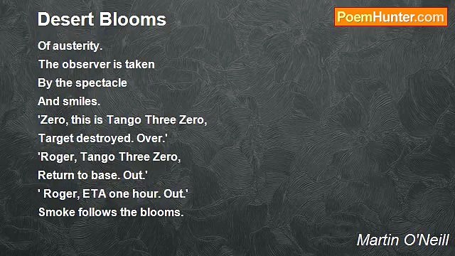 Martin O'Neill - Desert Blooms
