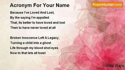 Bilal Raja - Acronym For Your Name