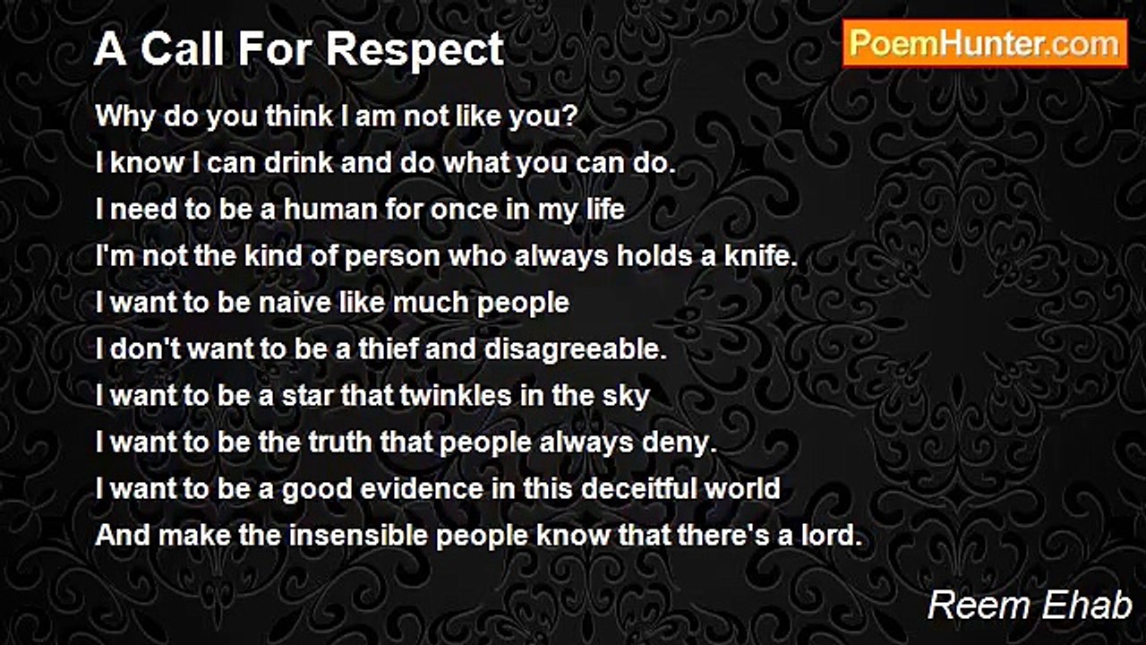 Reem Ehab - A Call For Respect