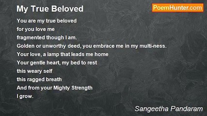 Sangeetha Pandaram - My True Beloved