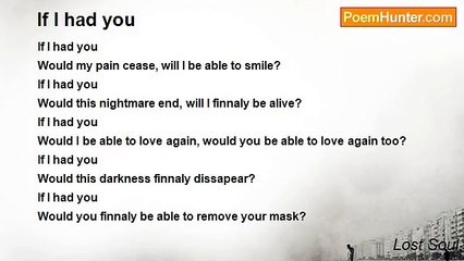 Lost Soul - If I had you