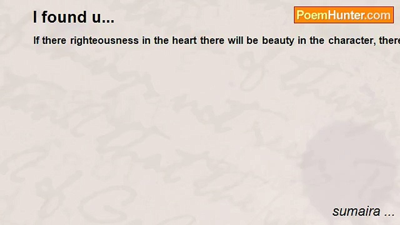 sumaira ... - I found u...