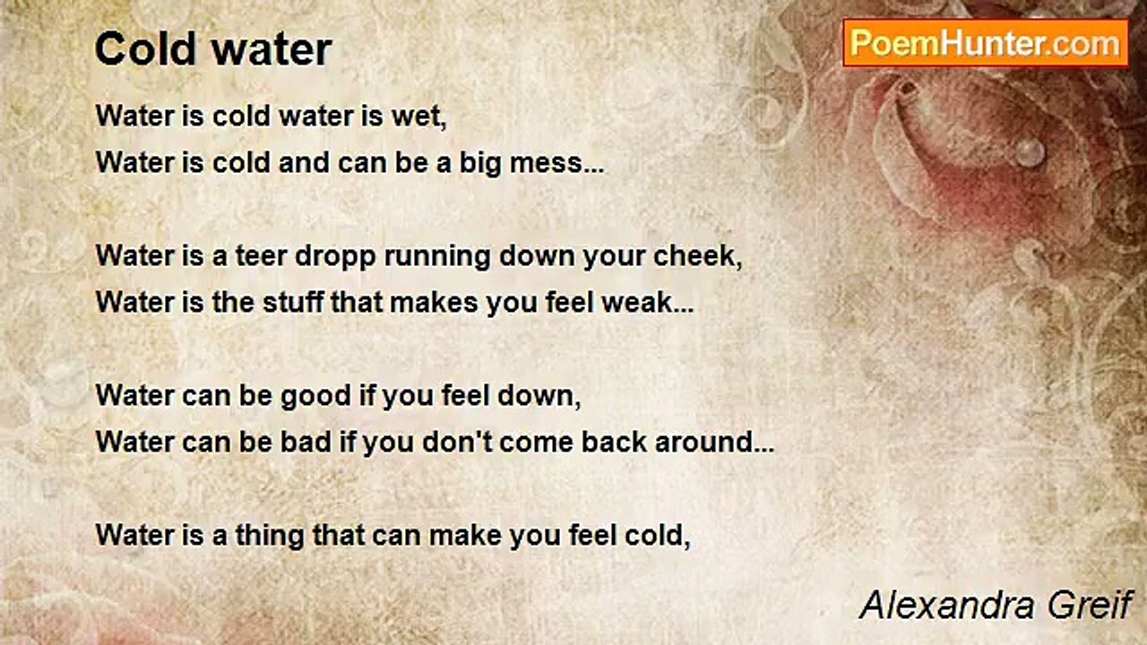 Alexandra Greif - Cold water
