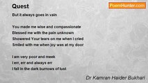 Dr Kamran Haider Bukhari - Quest