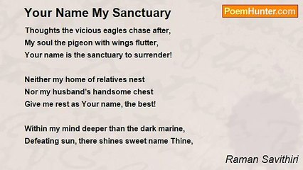 Raman Savithiri - Your Name My Sanctuary
