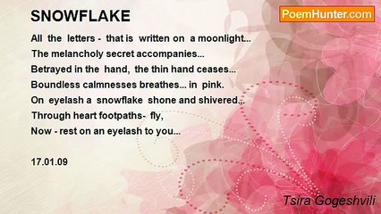 Tsira Gogeshvili - SNOWFLAKE