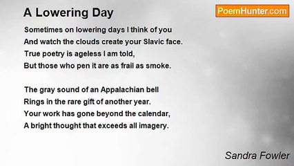 Sandra Fowler - A Lowering Day