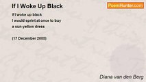 Diana van den Berg - If I Woke Up Black