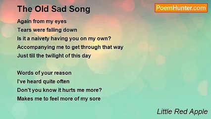 Little Red Apple - The Old Sad Song