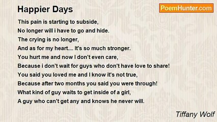 Tiffany Wolf - Happier Days