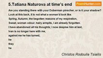 Christos Rodoulla Tsiailis - 5.Tatiana Naturova at time’s end