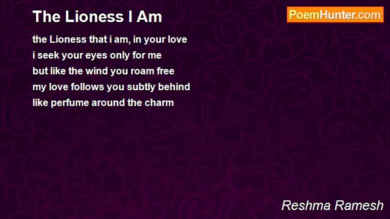 Reshma Ramesh - The Lioness I Am