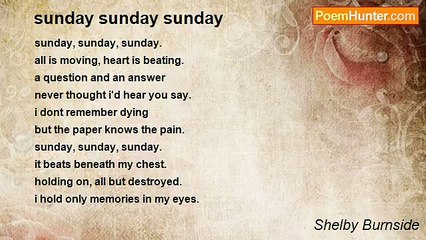 Shelby Burnside - sunday sunday sunday