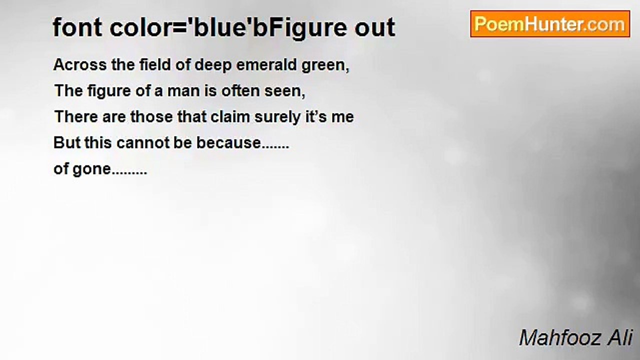 Mahfooz Ali - font color='blue'bFigure out