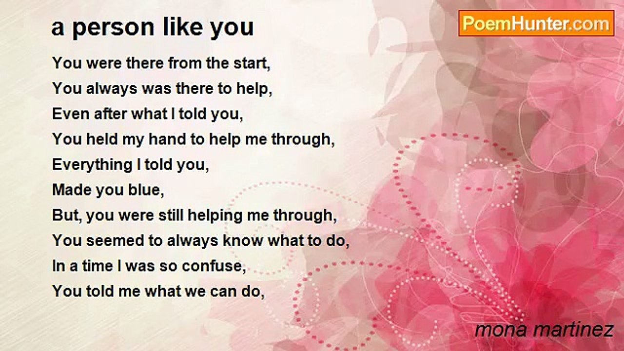 mona martinez - a person like you