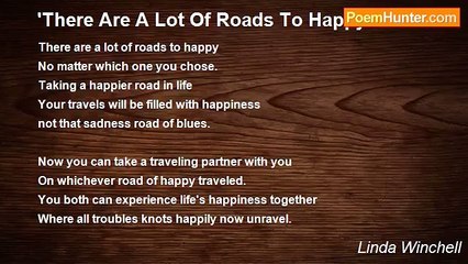 Linda Winchell - 'There Are A Lot Of Roads To Happy'
