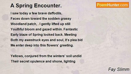Fay Slimm - A Spring Encounter.
