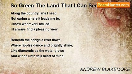 ANDREW BLAKEMORE - So Green The Land That I Can See