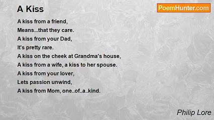 Philip Lore - A Kiss