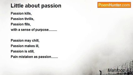 Mahfooz Ali - Little about passion