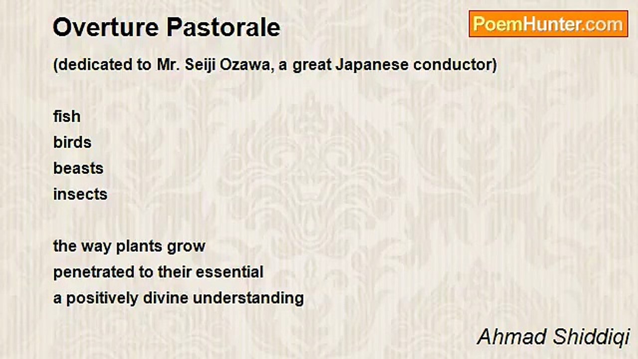 Ahmad Shiddiqi - Overture Pastorale