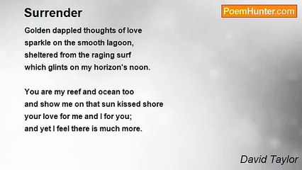 David Taylor - Surrender