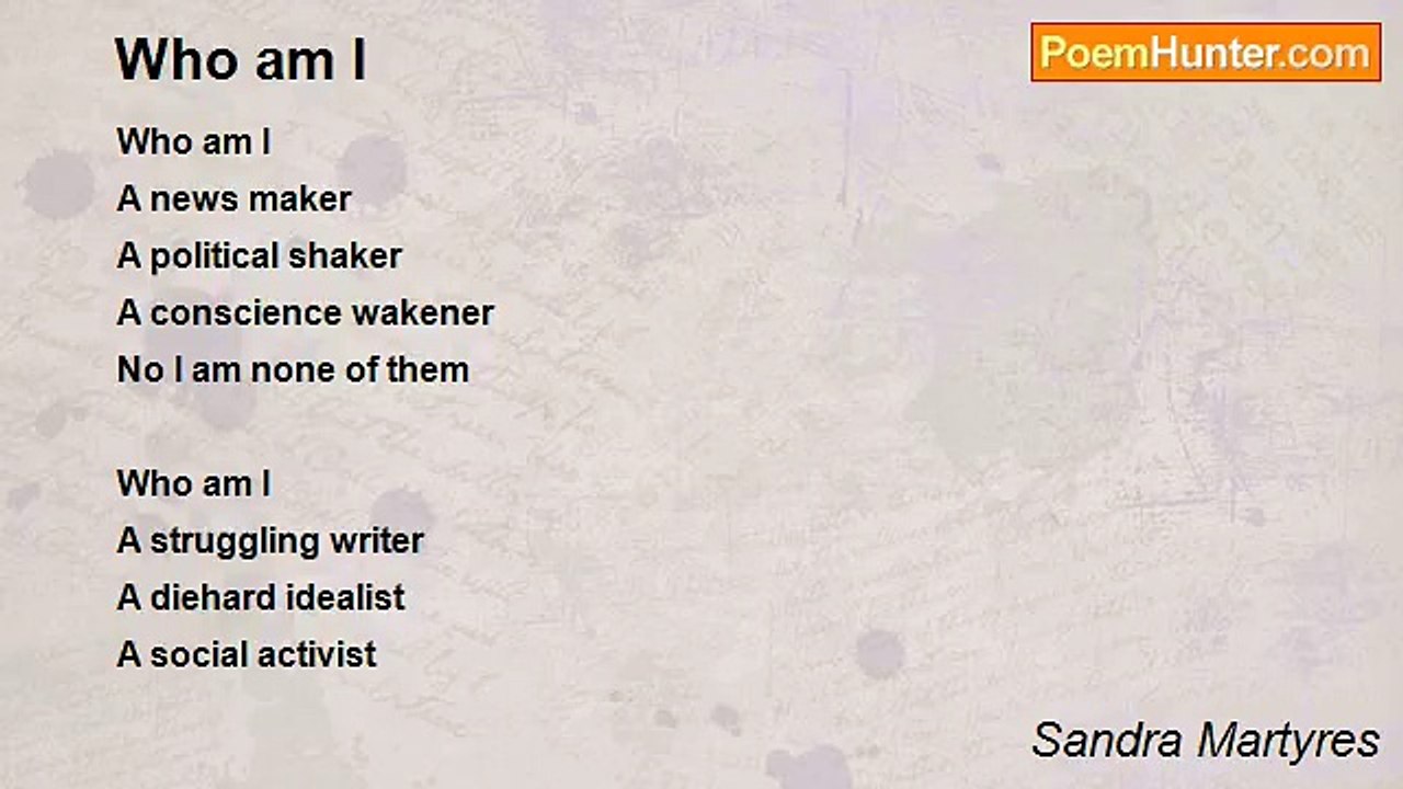 Sandra Martyres - Who am I