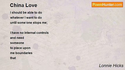 Lonnie Hicks - China Love