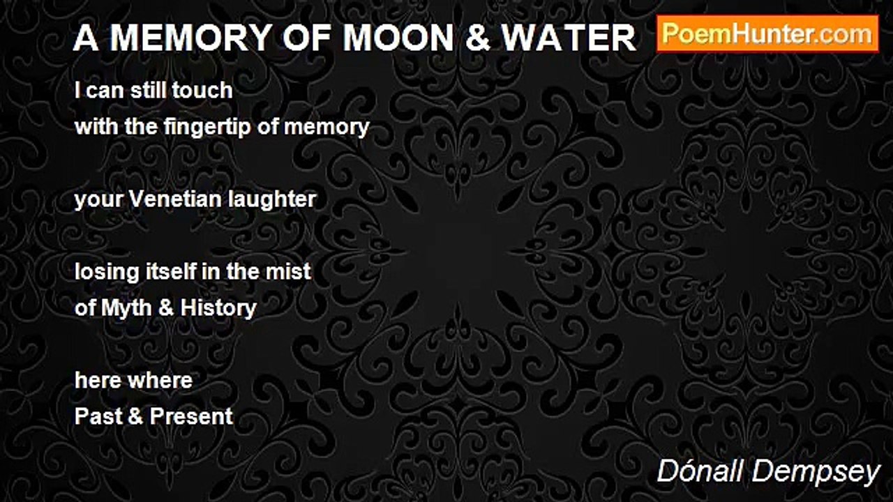 Dónall Dempsey - A MEMORY OF MOON & WATER