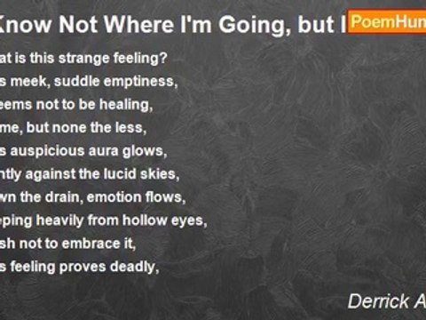 Derrick Andrews - I Know Not Where I'm Going, but I Know Relief Awaits Me