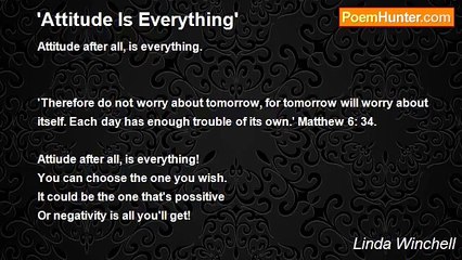 Linda Winchell - 'Attitude Is Everything'