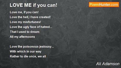 Ali Adamson - LOVE ME if you can!