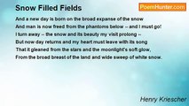 Henry Kriescher - Snow Filled Fields