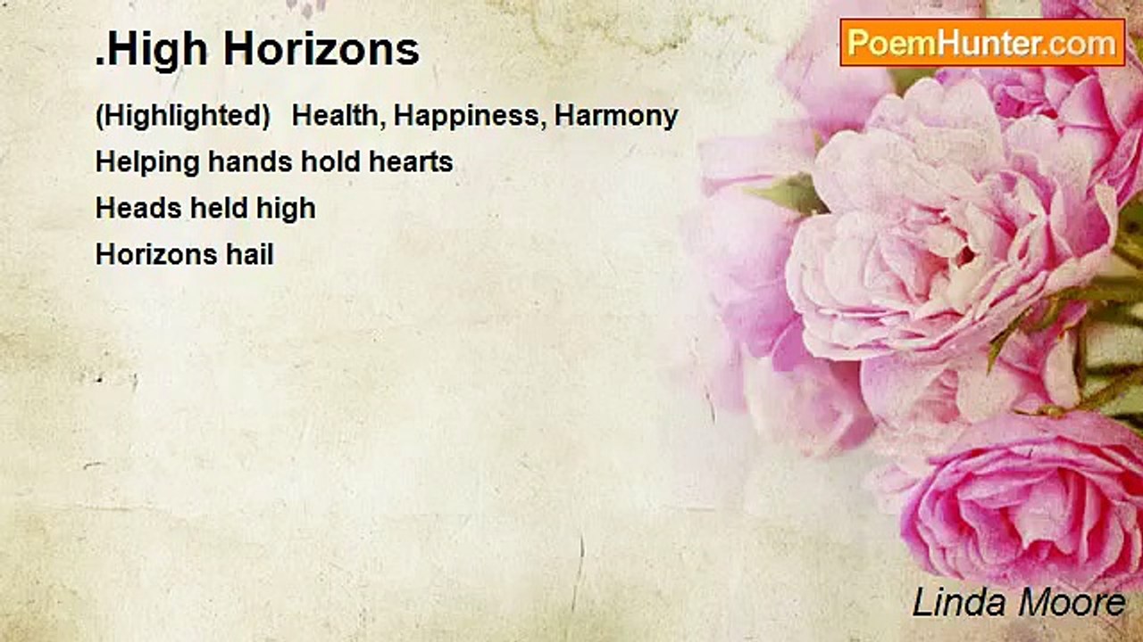 Linda Moore - .High Horizons