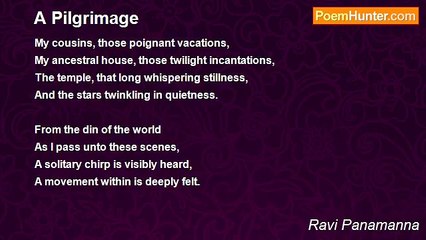 Ravi Panamanna - A Pilgrimage