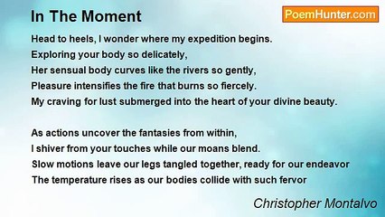 Christopher Montalvo - In The Moment