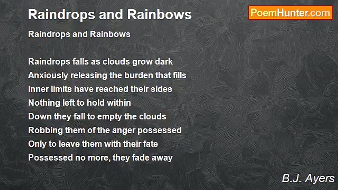 B.J. Ayers - Raindrops and Rainbows