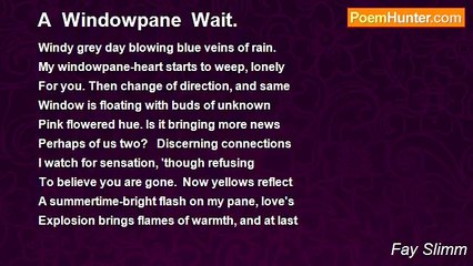Fay Slimm - A  Windowpane  Wait.