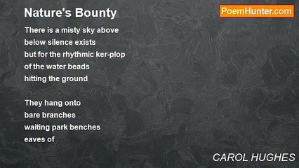 CAROL HUGHES - Nature's Bounty