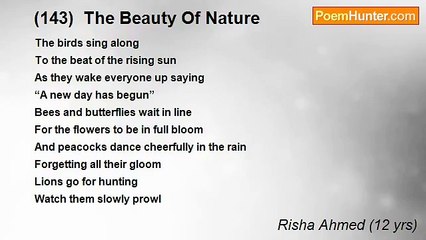 Risha Ahmed (12 yrs) - (143)  The Beauty Of Nature