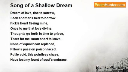 R.L. Ohlhausen - Song of a Shallow Dream