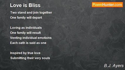 B.J. Ayers - Love is Bliss