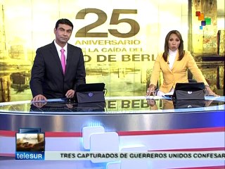 Globos iluminaron recorrido del antiguo muro de Berlín