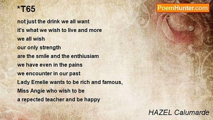 HAZEL Calumarde - *T65