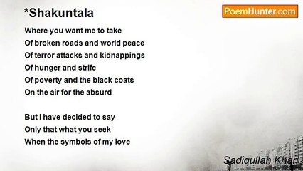 Sadiqullah Khan - *Shakuntala