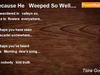 Tsira Gogeshvili - Because He   Weeped So Well....