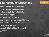 Charles Wax - A Sad History of Misfortune