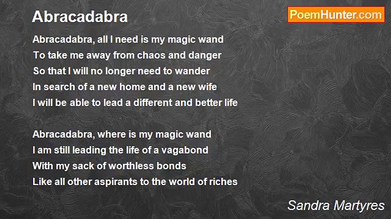 Sandra Martyres - Abracadabra